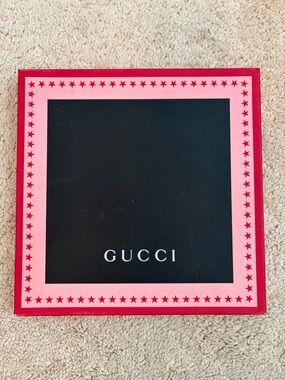 Gucci Gift Box Small EMPTY Black Red Pink